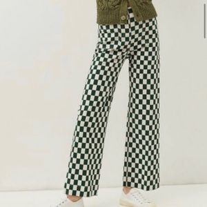 ISO Anthropologie Maeve The Colette pant in green check